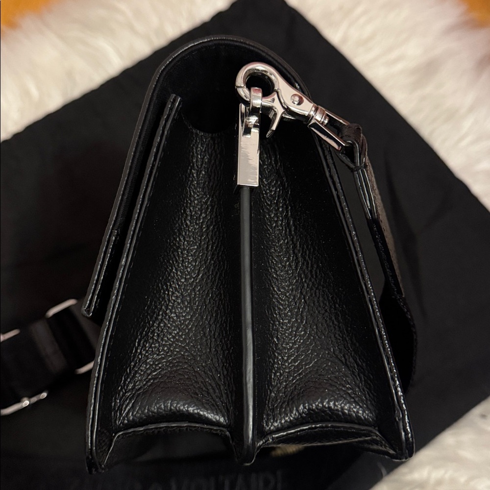 Zadig & Voltaire Lolita Wings Black Leather Shoulder Crossbody Bag - Picture 9 of 10